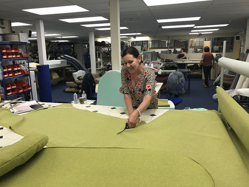our upholstery workshop, where all the magic happens
