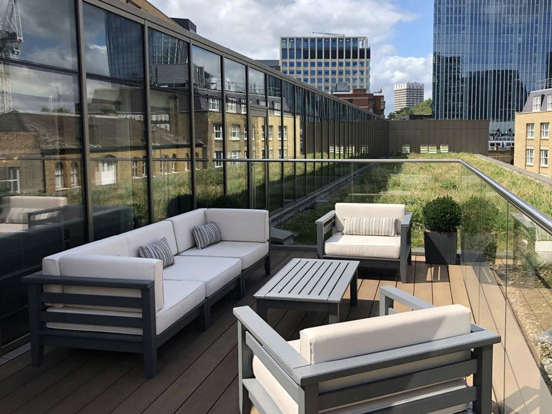 cushions for office roof terrace