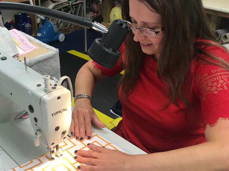 expert machinists hard at work on an order