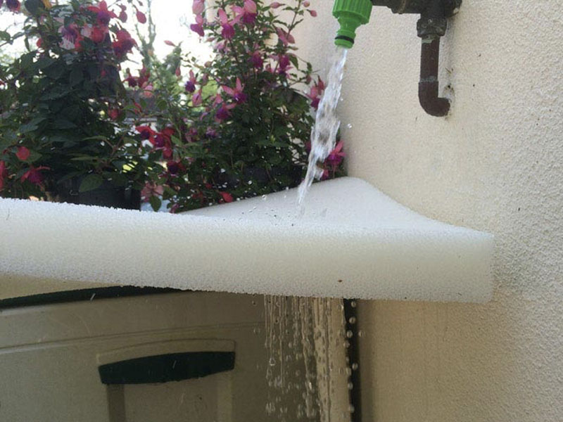 'Rain or shine' foam enables our outdoor cushions to be left outside all year round